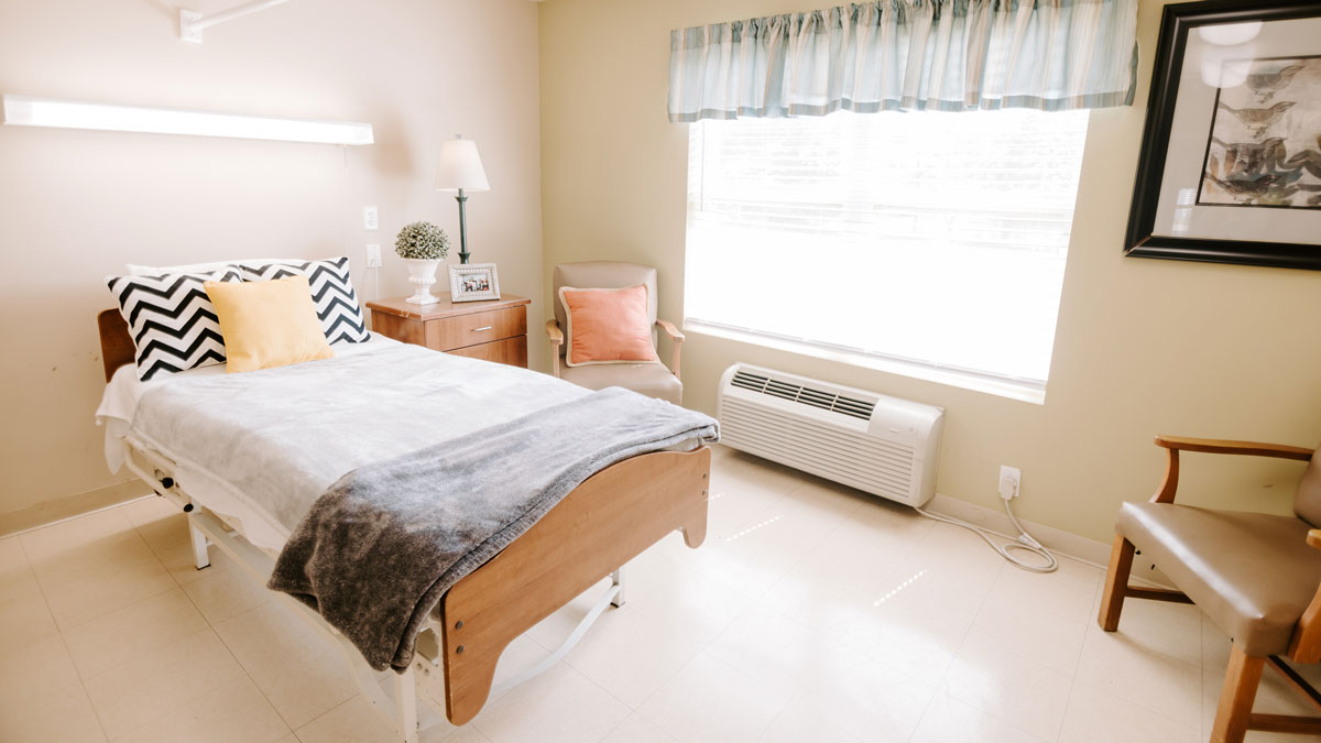 Long Term Care Patient Room at Encore Healthcare and Rehabilitation Center